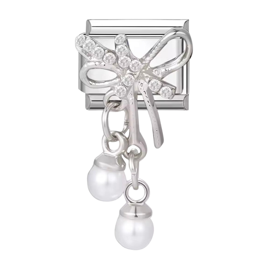 Luxury Schleifen & Perlen Charm