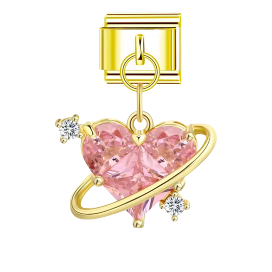Herz Planet Charm