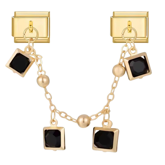 Schwarz Ketten Charm