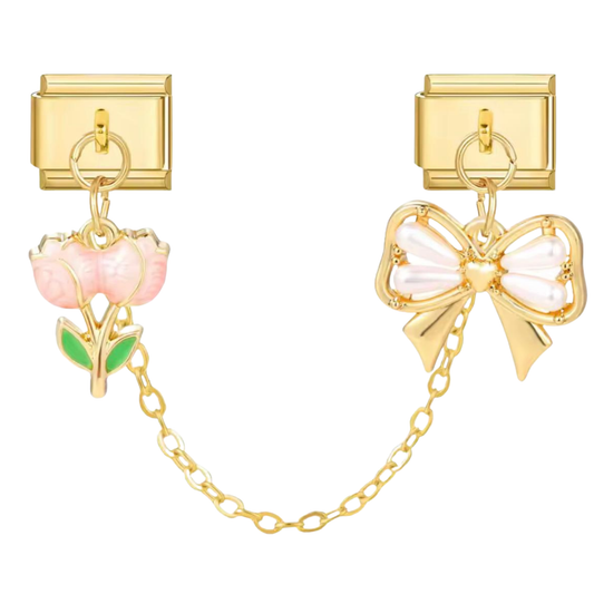 Schleifen & Blumen Charm