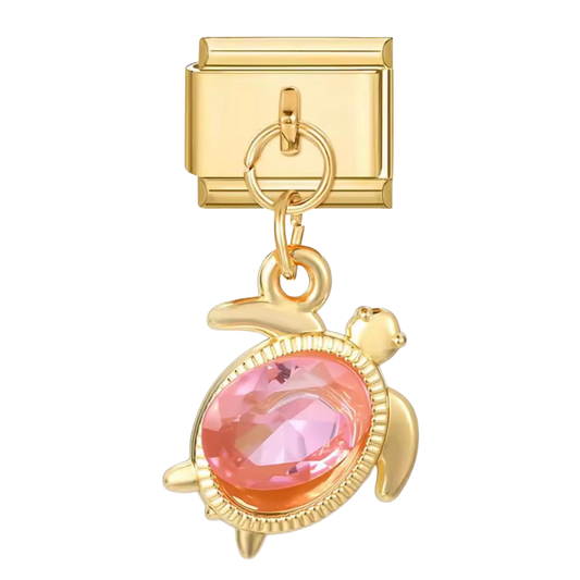 Schildkröten Charm mit Stein